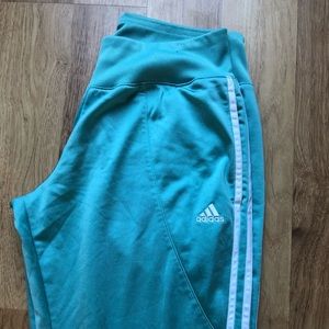 Adidas track/lounge pants. Teal color. US Sz M